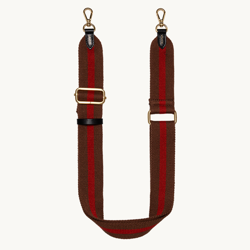 OLYMPE STRAP - Burgundy-Brown