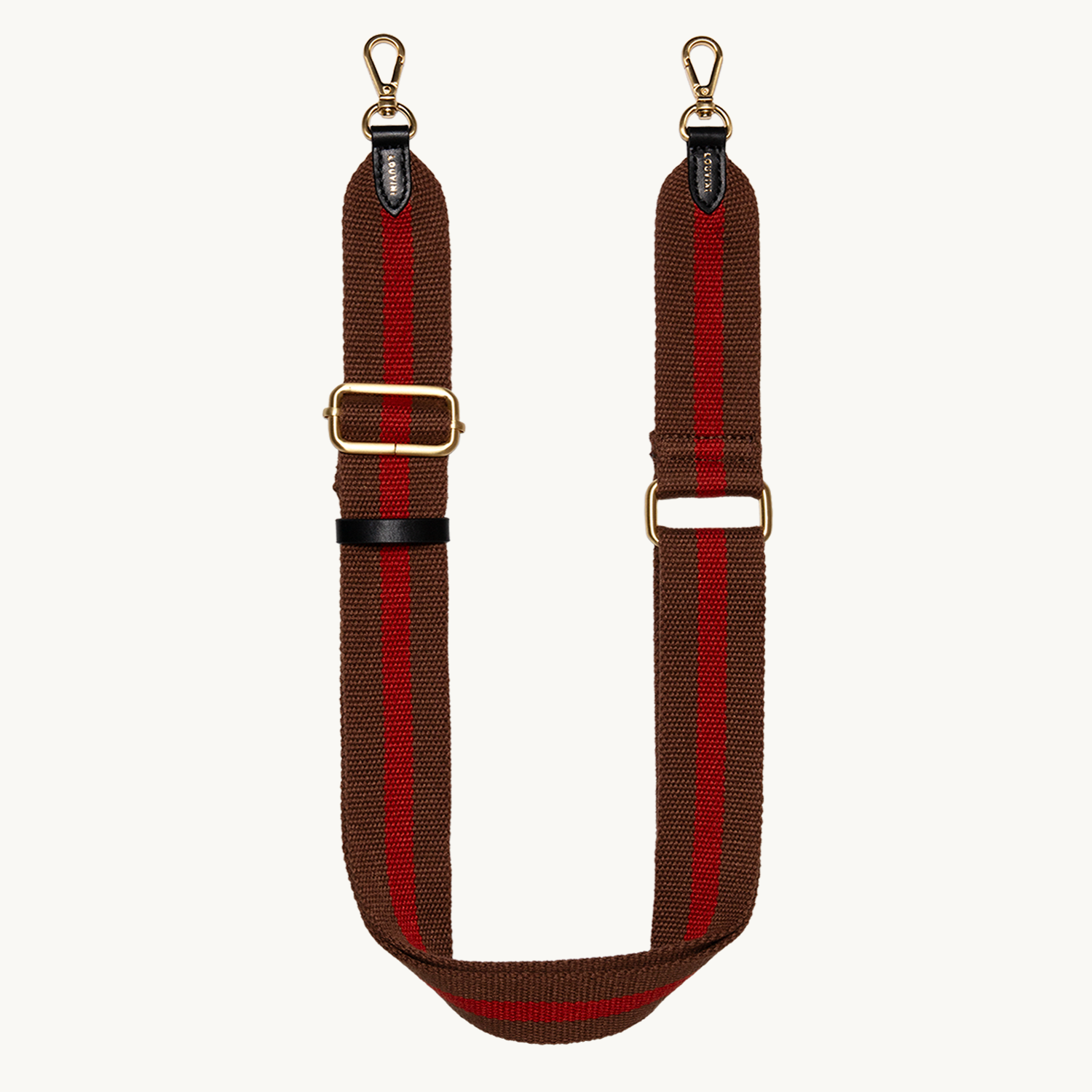 Sangle de telephone marron et bordeaux