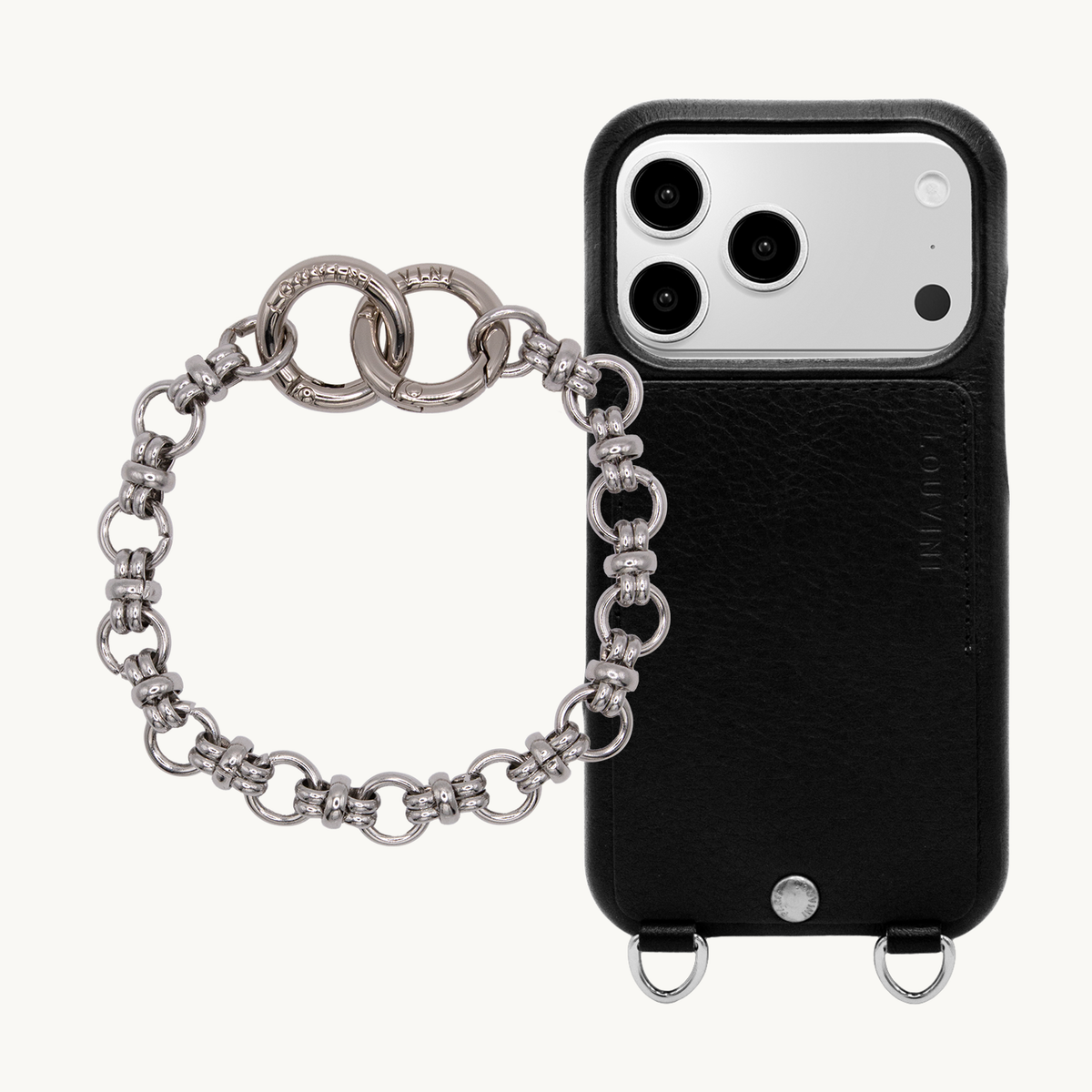 OSCAR Silver Black iPhone Case & Bracelet PETIT BECKY Silver