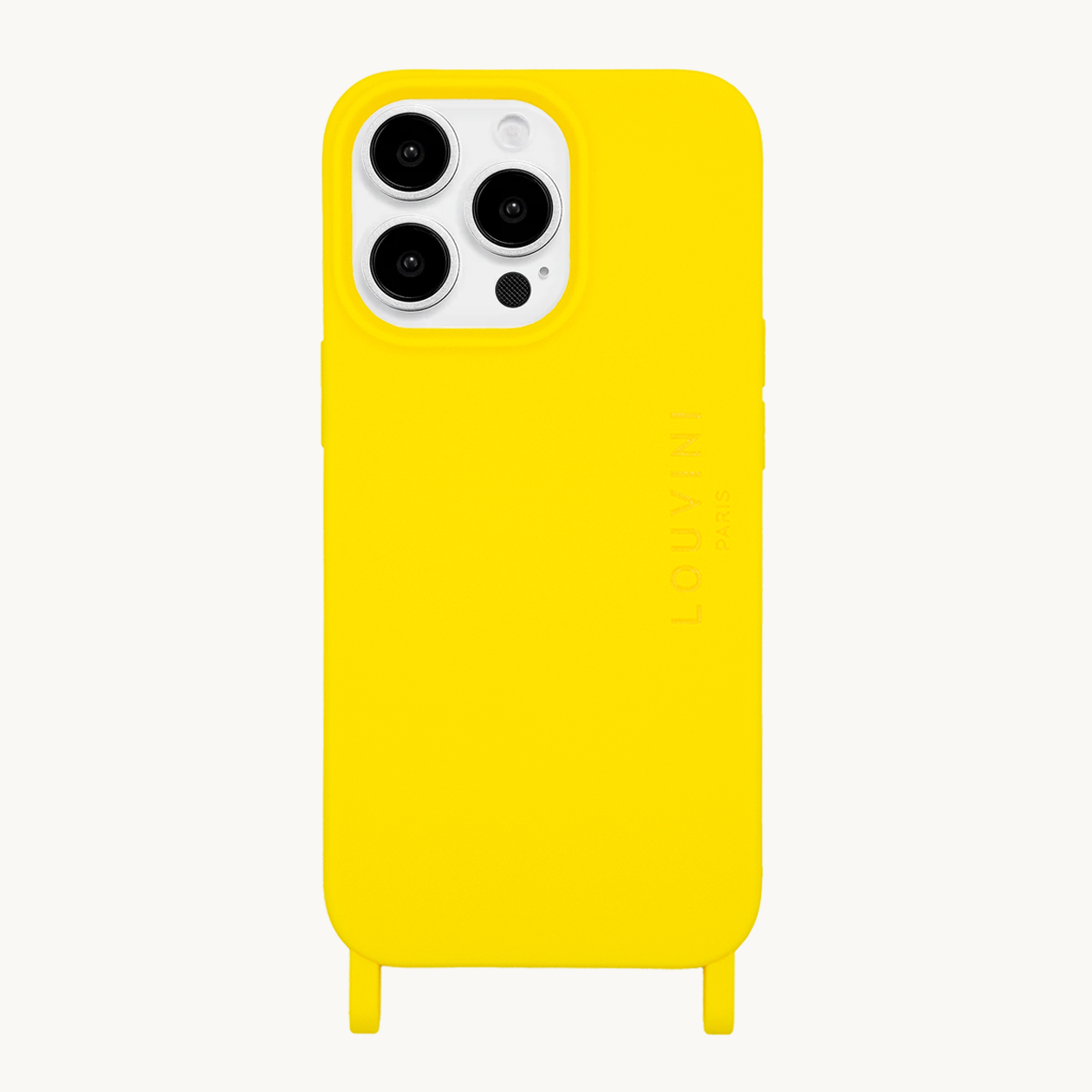 coque de téléphone en TPU jaune
