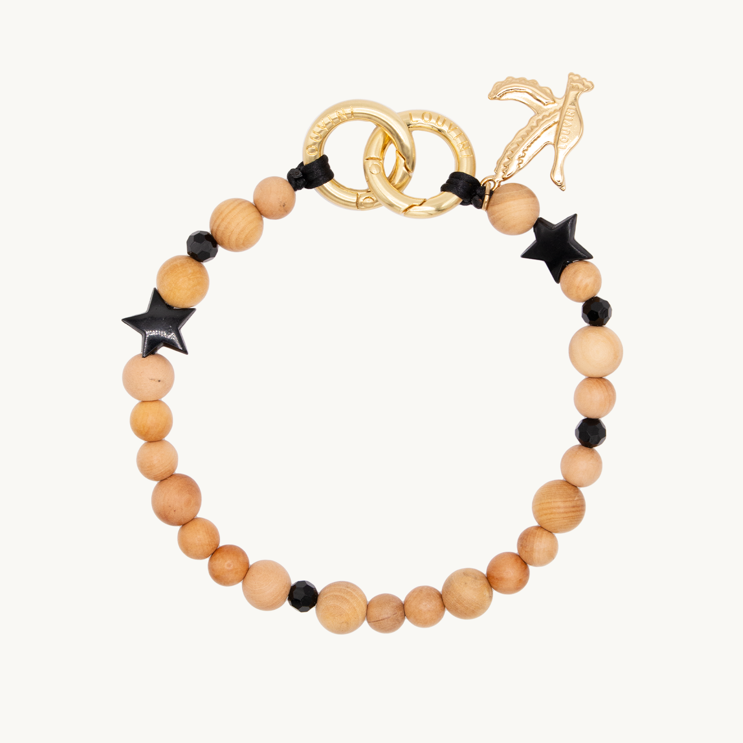 Bracelet pour téléphone en perle en bois