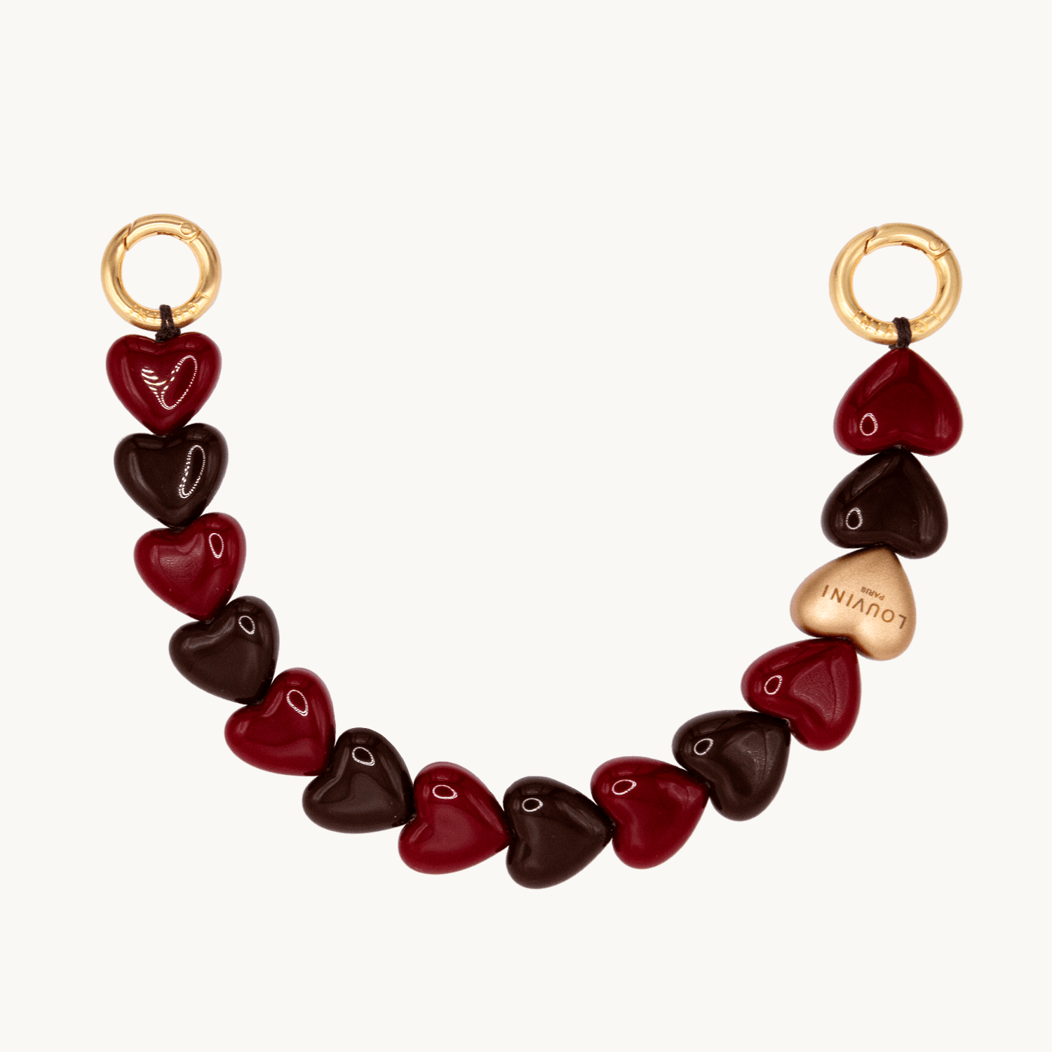 PETIT CUORE Bracelet - Burgundy-Brown