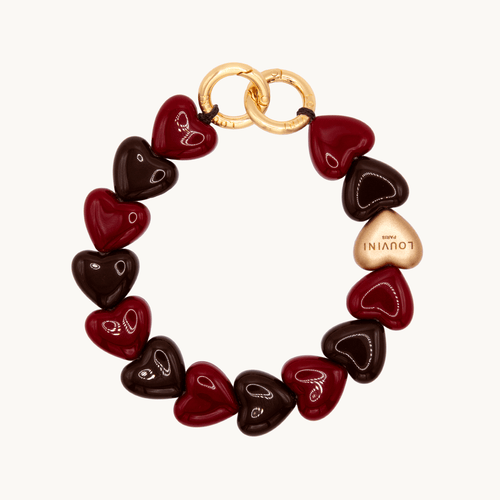 PETIT CUORE Bracelet - Burgundy-Brown