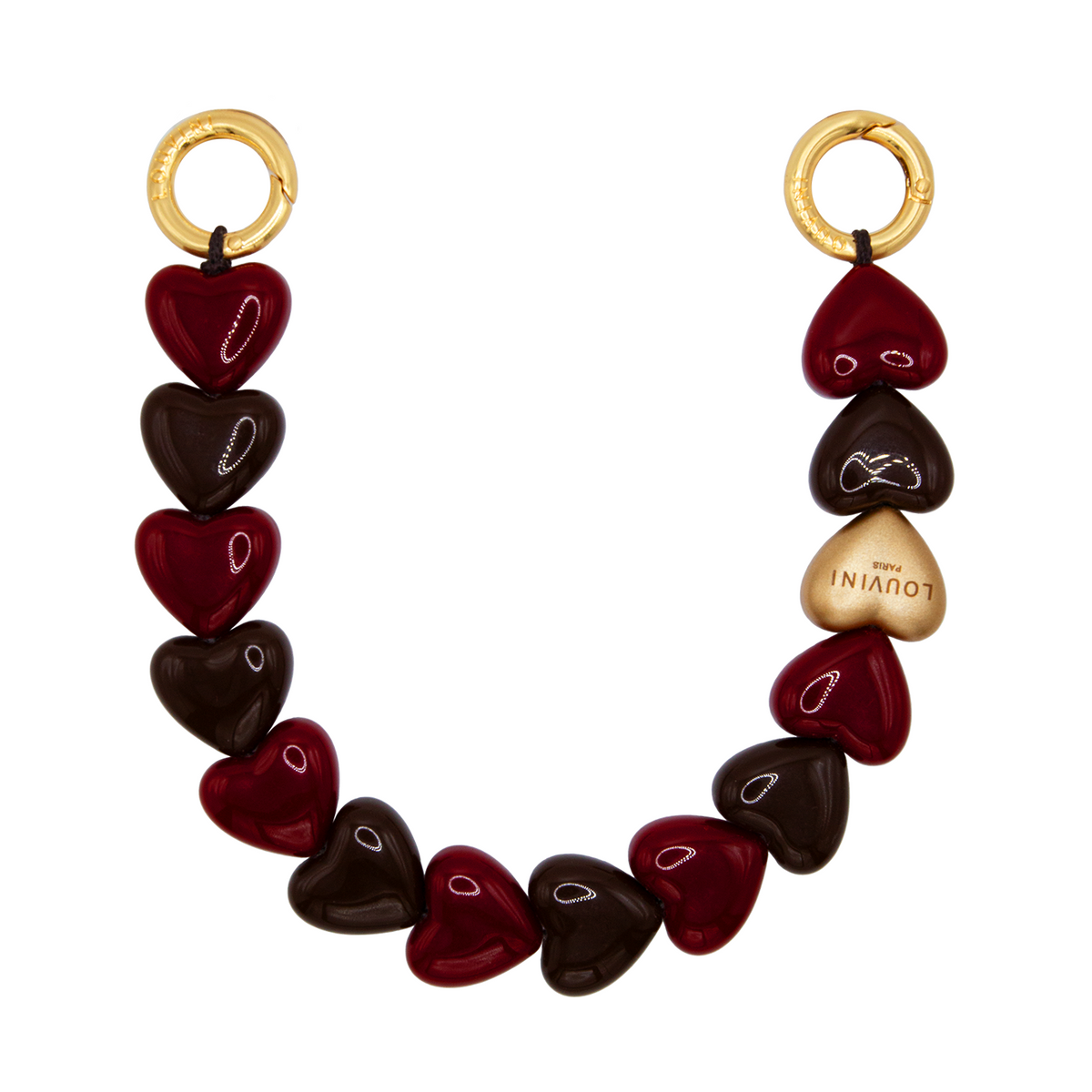 PETIT CUORE Bracelet - Burgundy-Brown