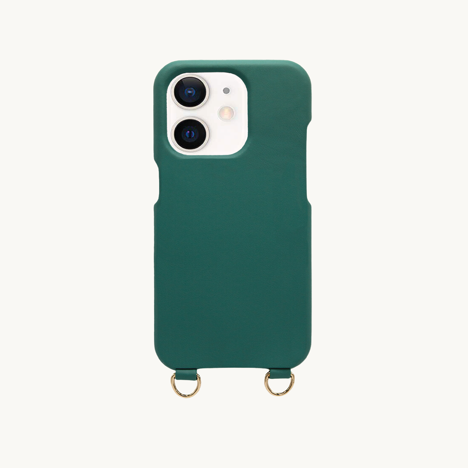 LEATHER IPHONE CASE PETIT LOU - Emerald (iPhone 12 & 13 Mini)