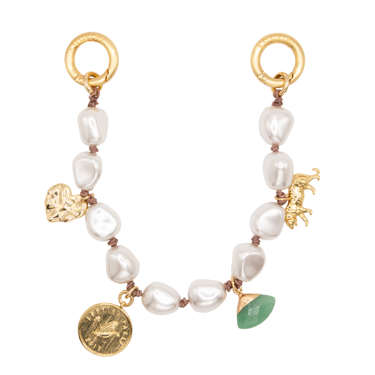 bracelet pour téléphone en perle