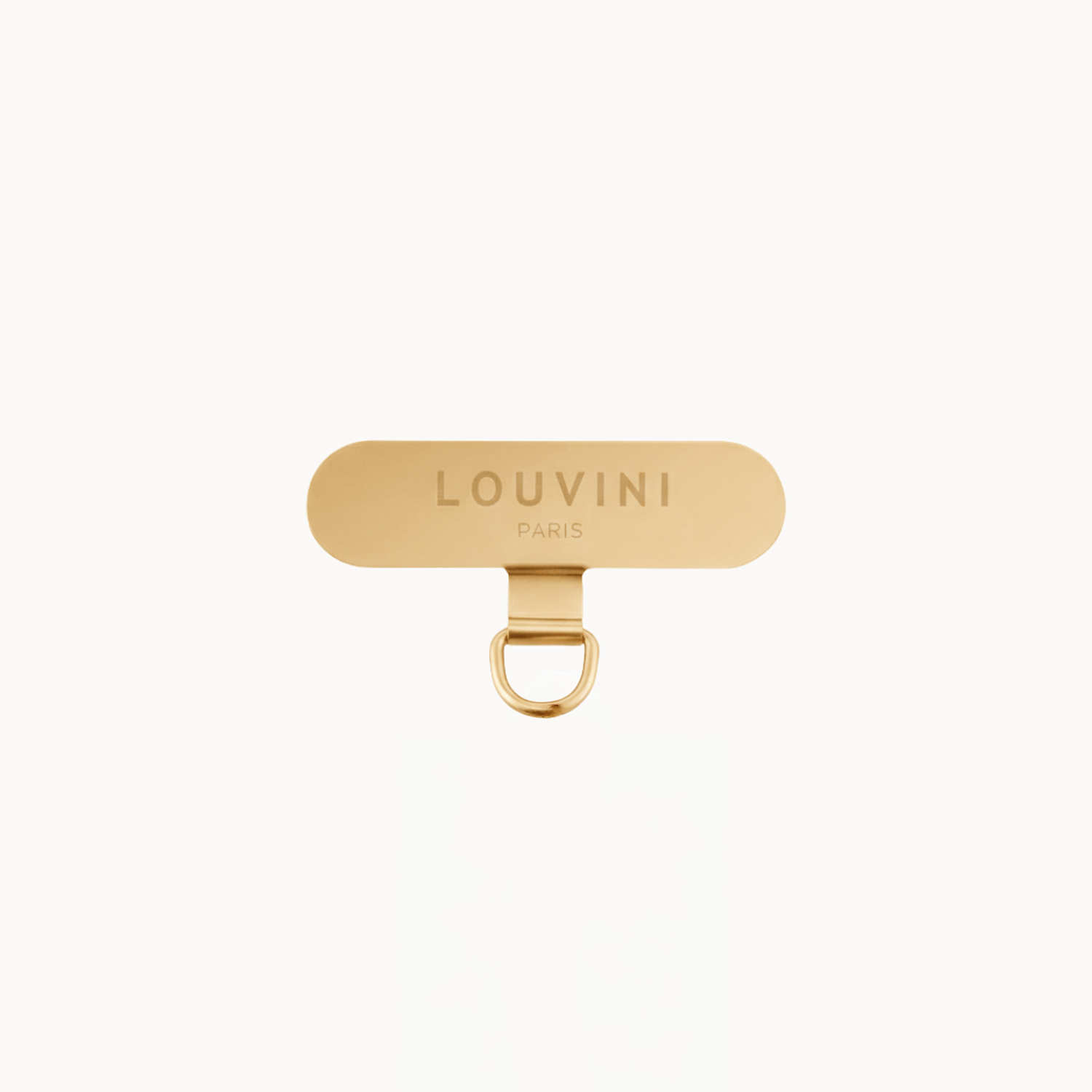 Adaptateur universel pour cordon et chaîne de téléphone installé sur coque téléphone