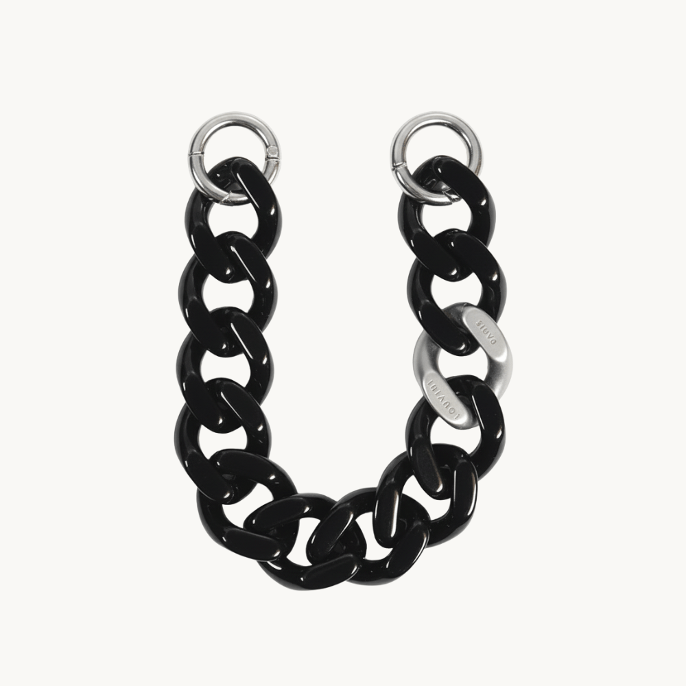 PETIT ZOE Silver Chain - Black