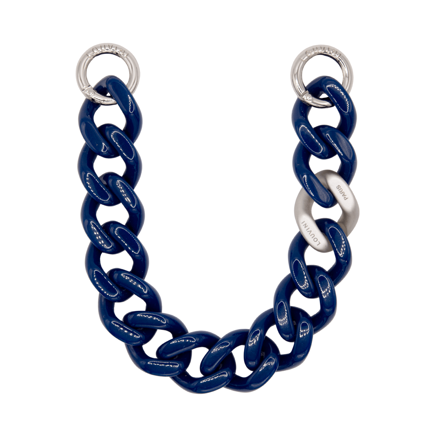 PETIT ZOE Silver Chain - Navy