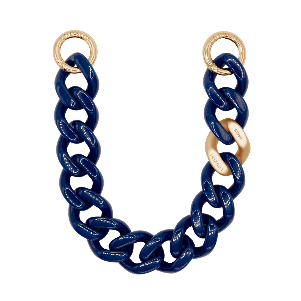 Bracelet de téléphone en résine marine doré