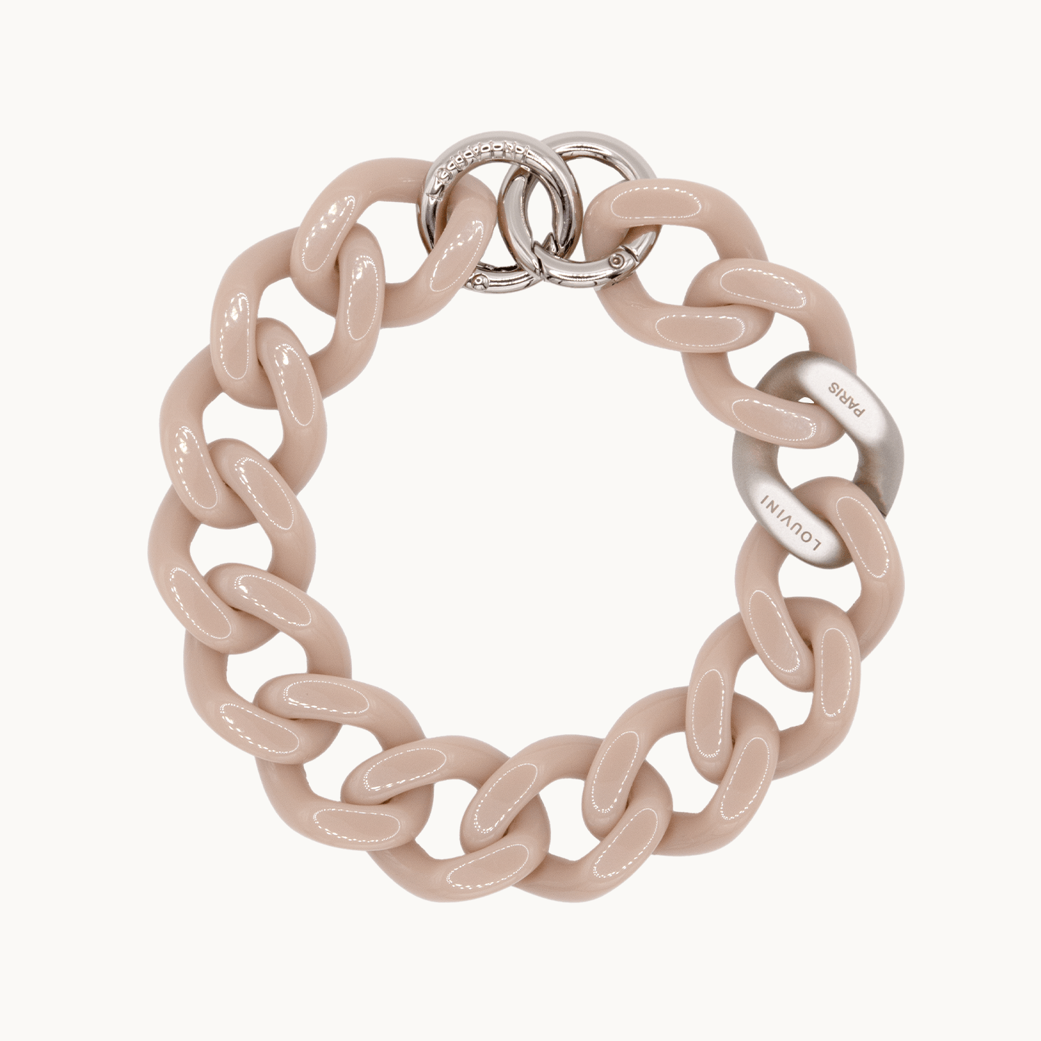 Bracelet de téléphone en résine taupe