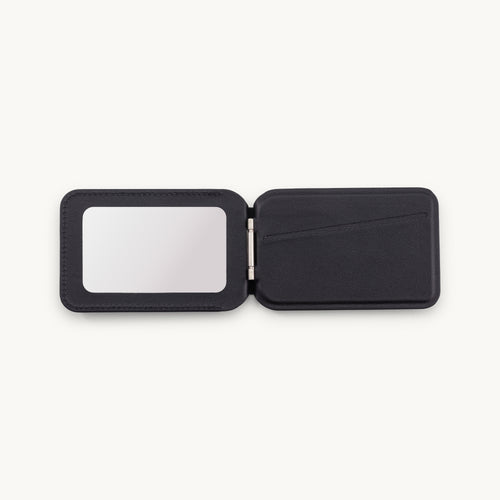 Porte-cartes MagSafe noir pour coque de téléphone, accessoire pratique et tendance
