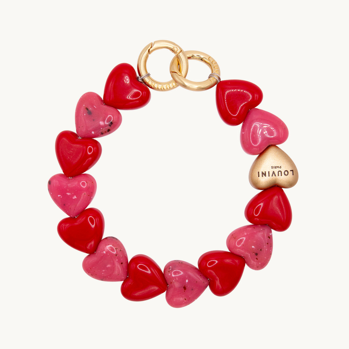PETIT CUORE Bracelet - Pink-Red