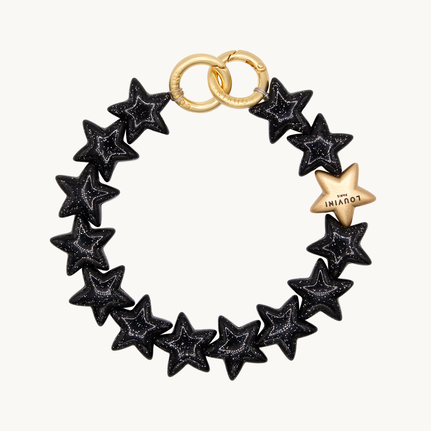 bracelet pour téléphone étoile noir