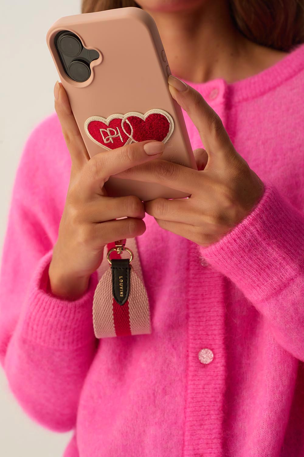 MILO x Des Petits Hauts – MagSafe iPhone Case with Rings – Pink