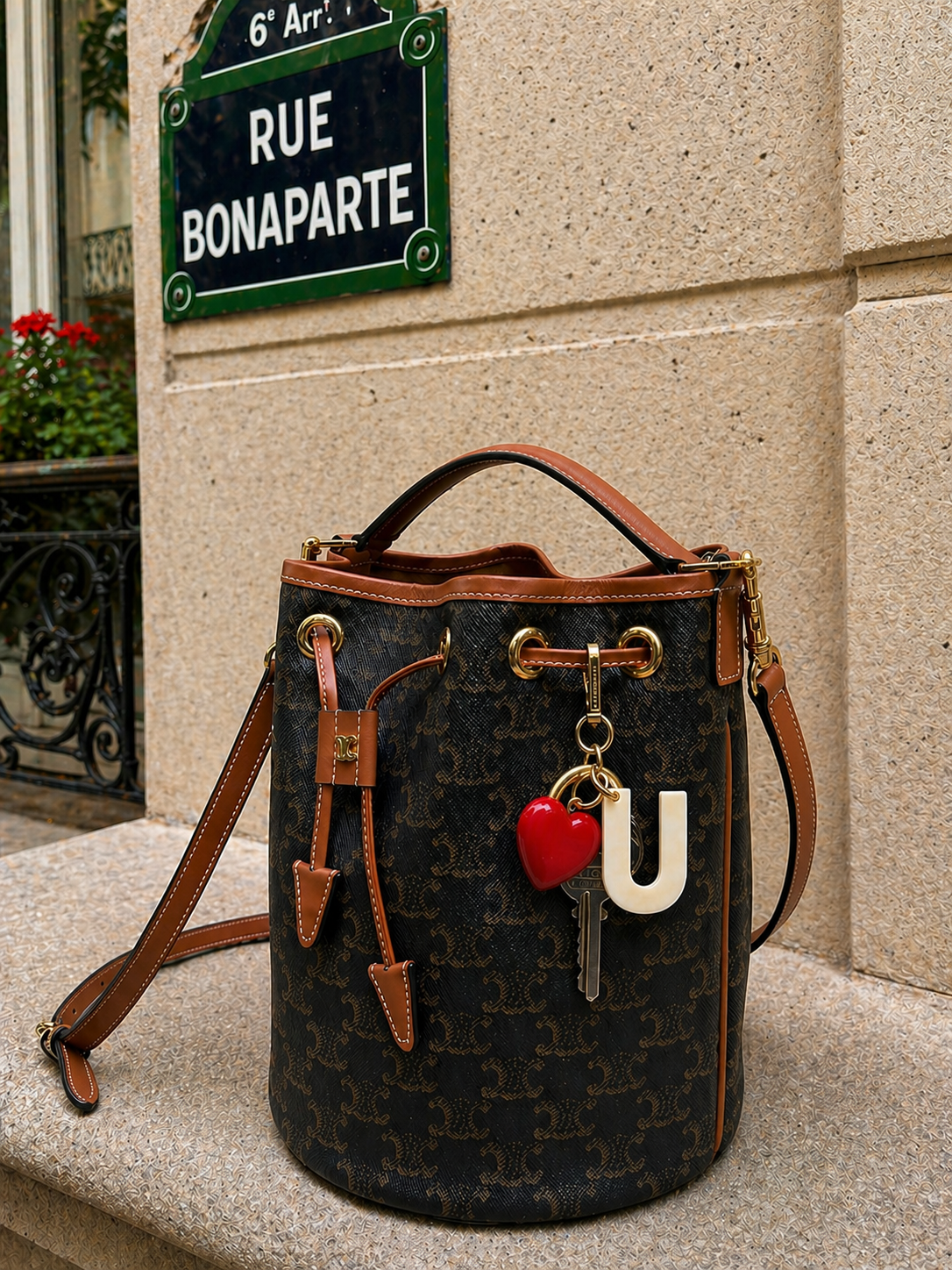 KEY RING - LETTRE D'AMOUR U