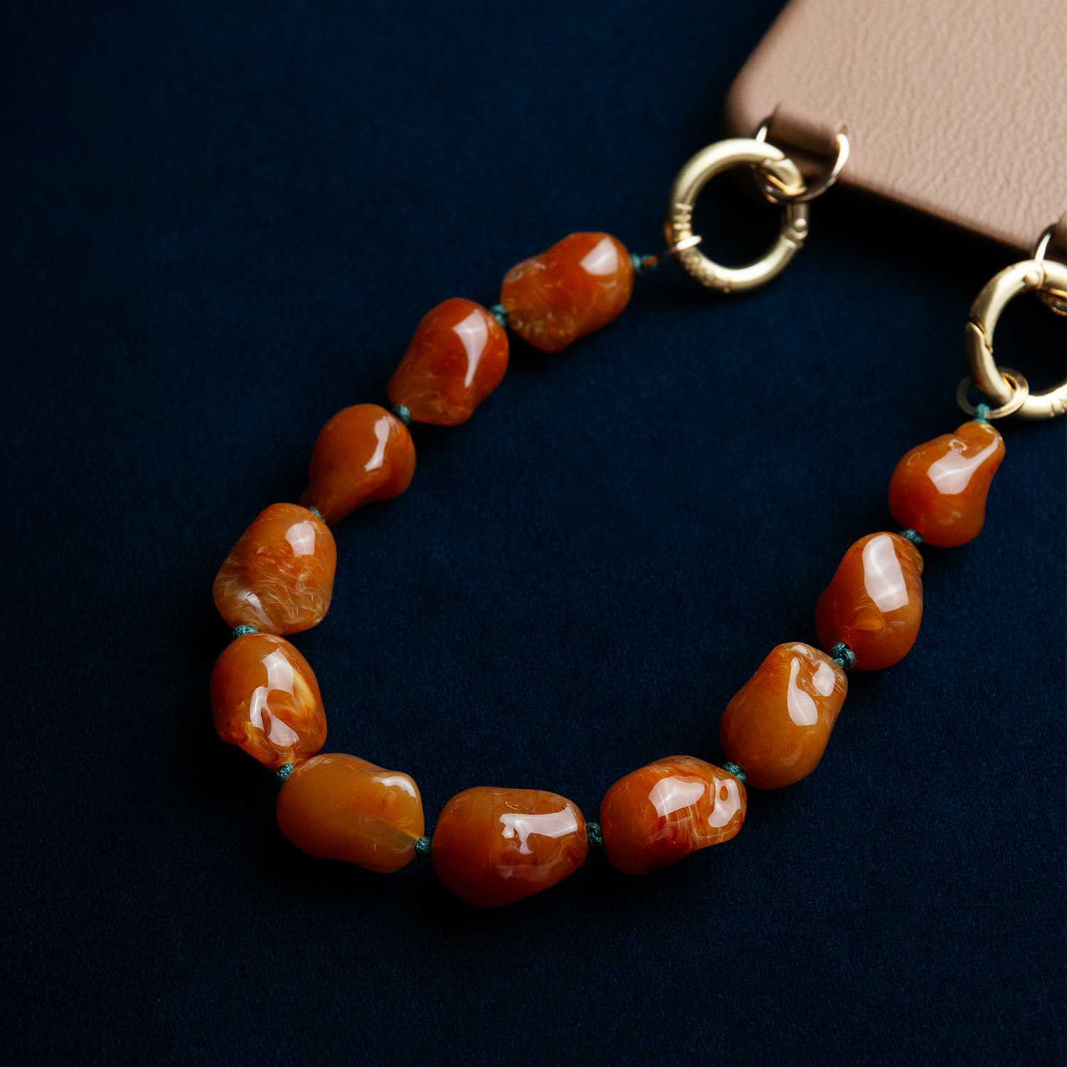 Bracelet de telephone Marron