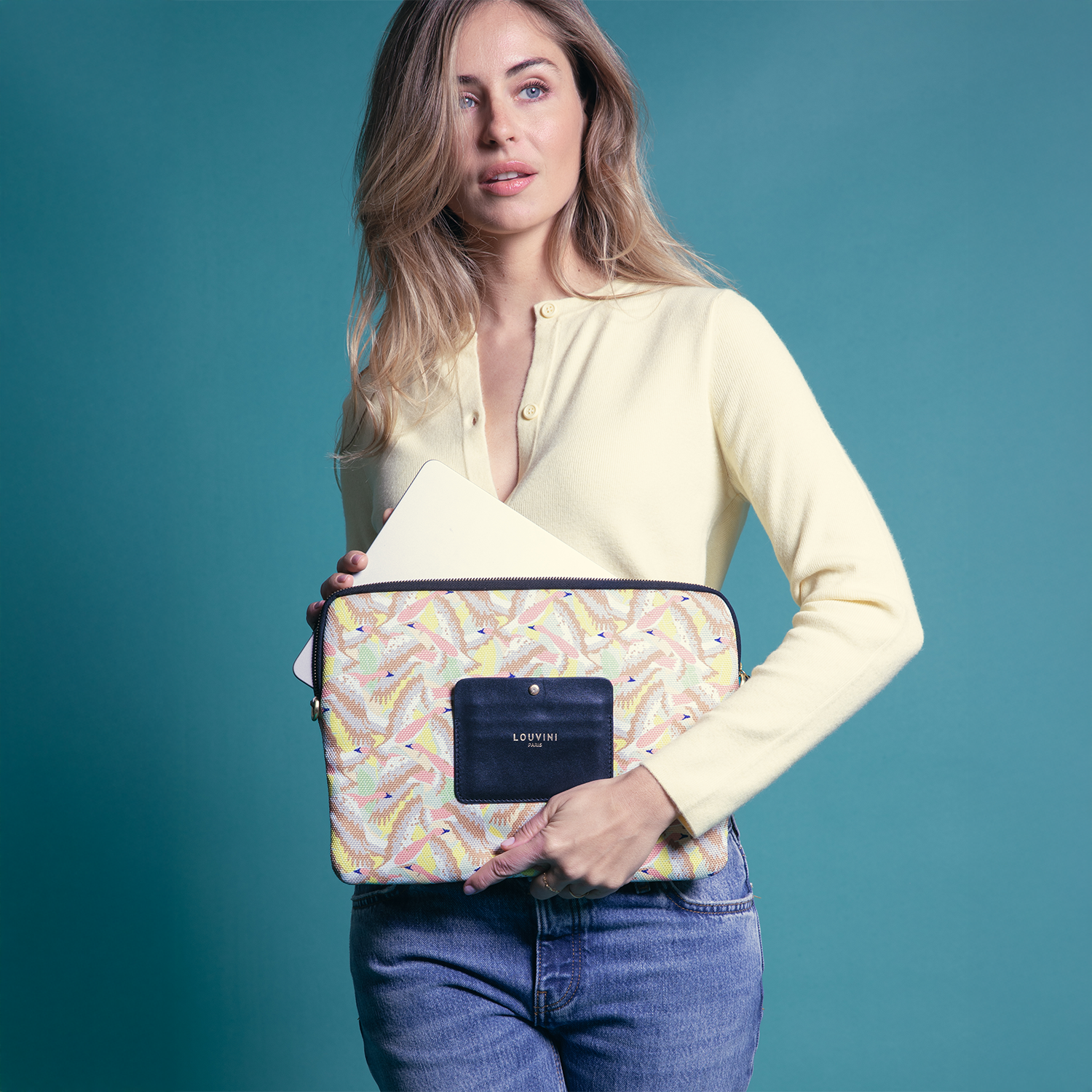 STELLA Birds Laptop Sleeve - Yellow