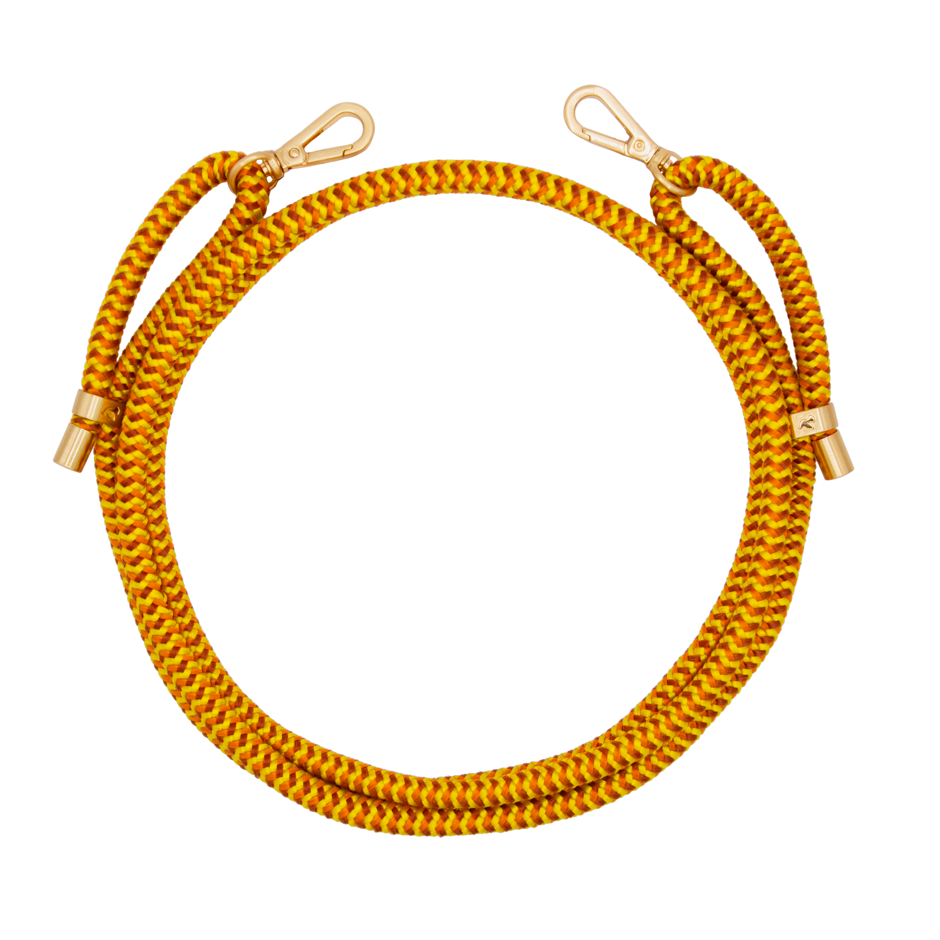 Cordon de telephone ajustable jaune orange