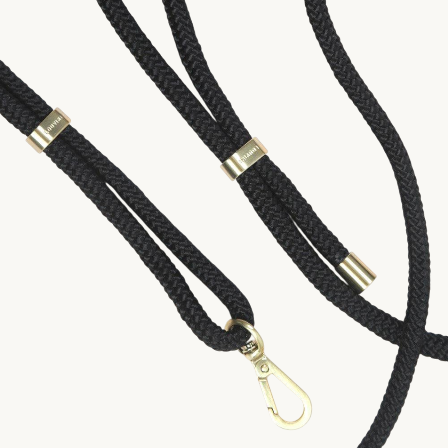 cordon ajustable pour téléphone couleur noir