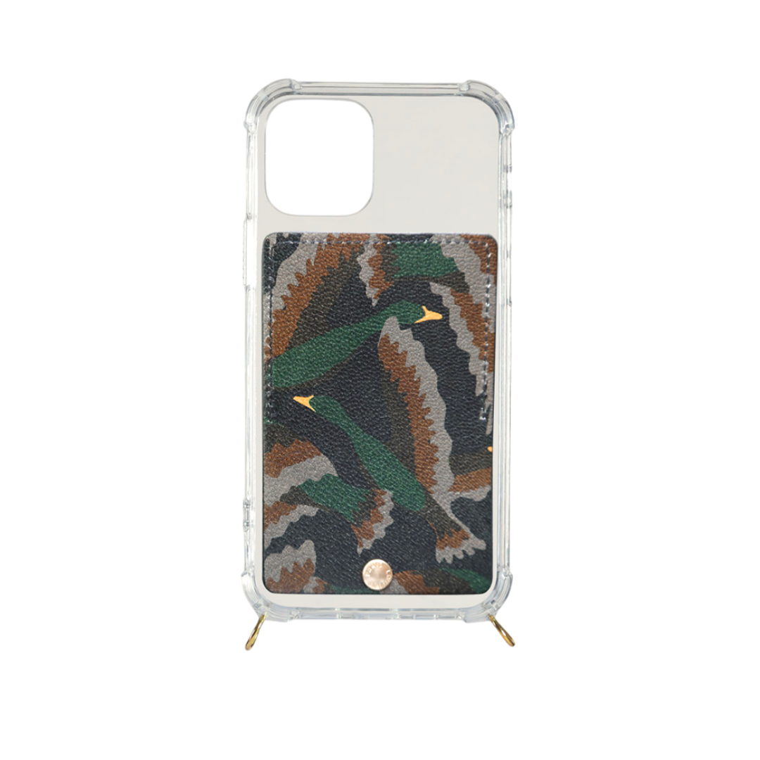 Coque de téléphone portable en cuir avec pochette pour carte avec MagSafe