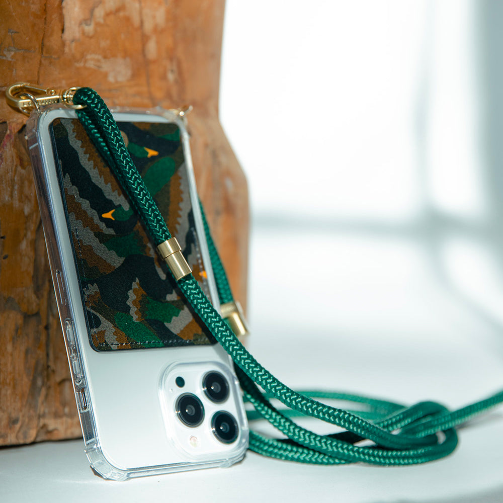 Coque de téléphone portable en cuir avec pochette pour carte avec MagSafe