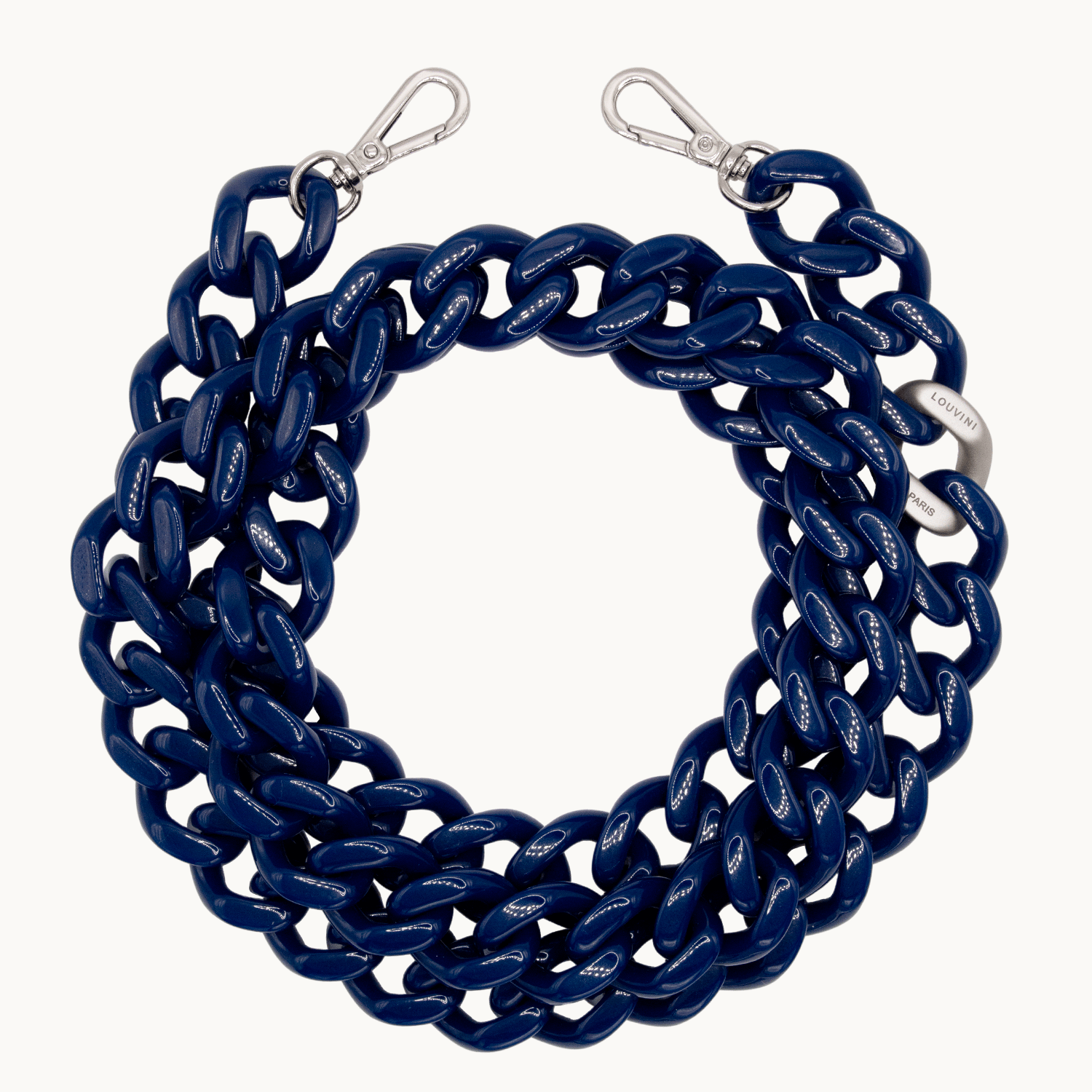 ZOE silver Chain - Navy