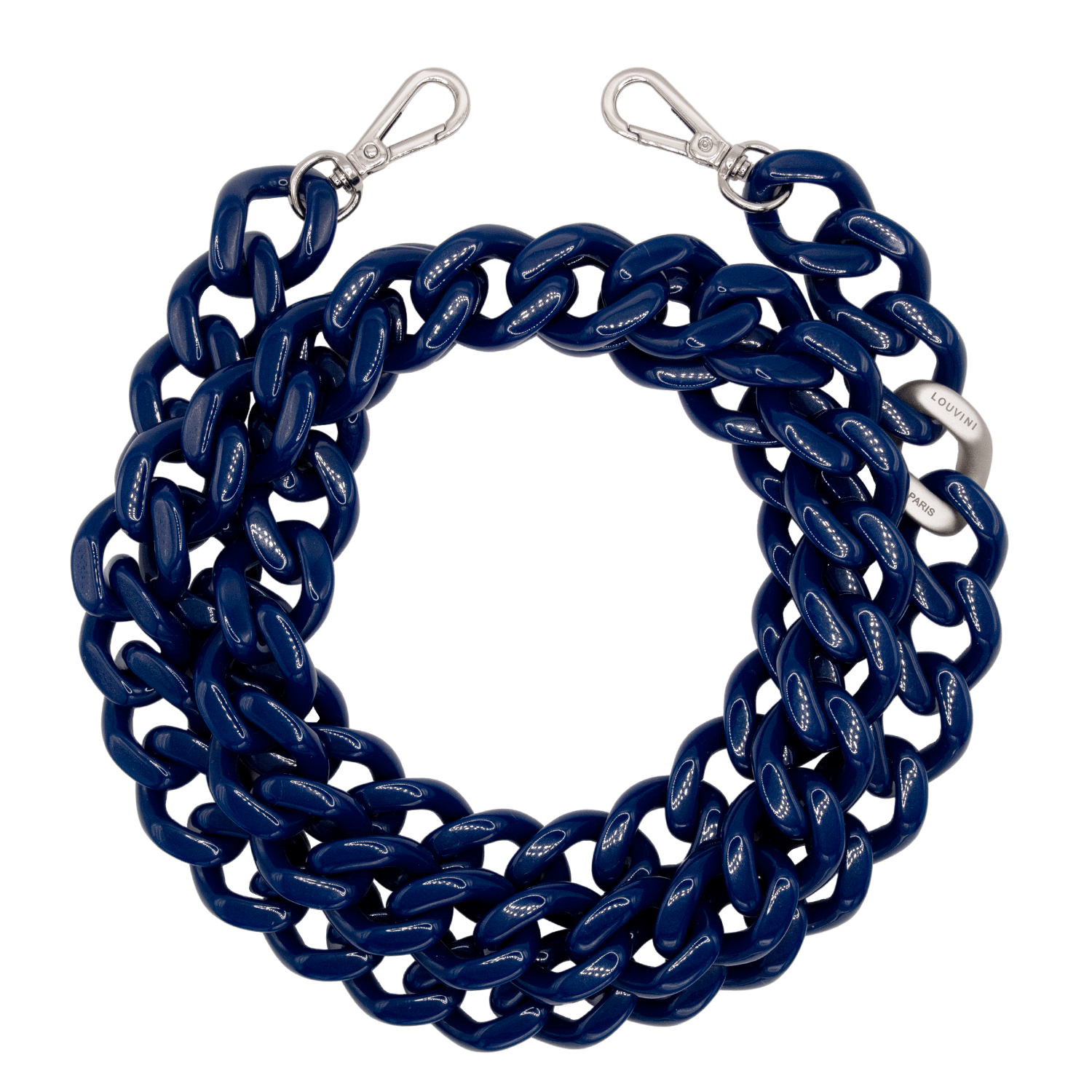 ZOE silver Chain - Navy