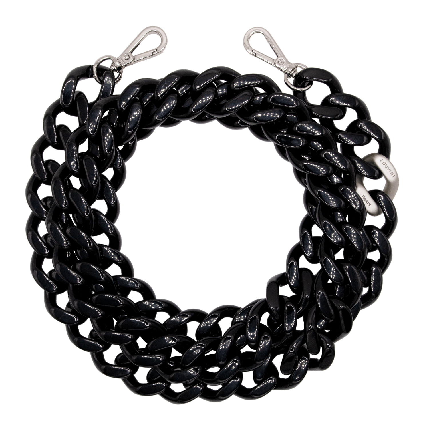 ZOE silver Chain - Black
