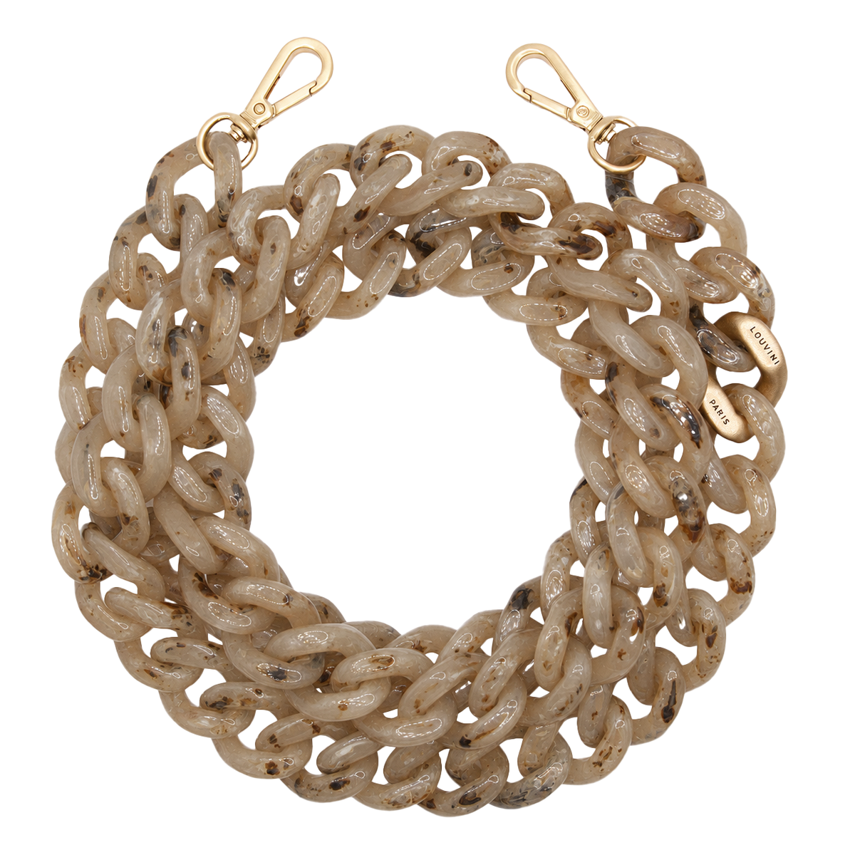 ZOE Phone Chain - Tortoiseshell Beige