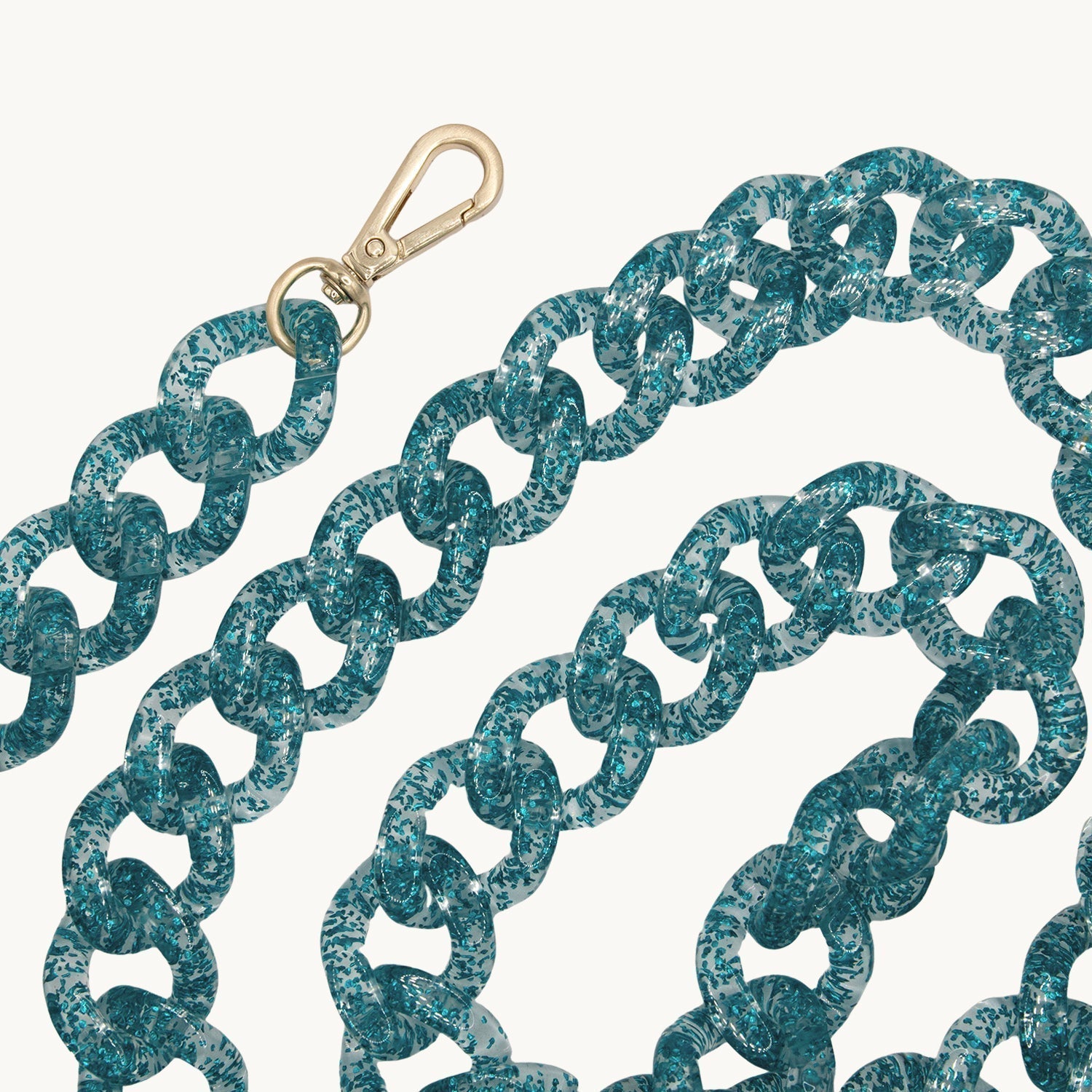 Chaîne de telephone bleu paillette