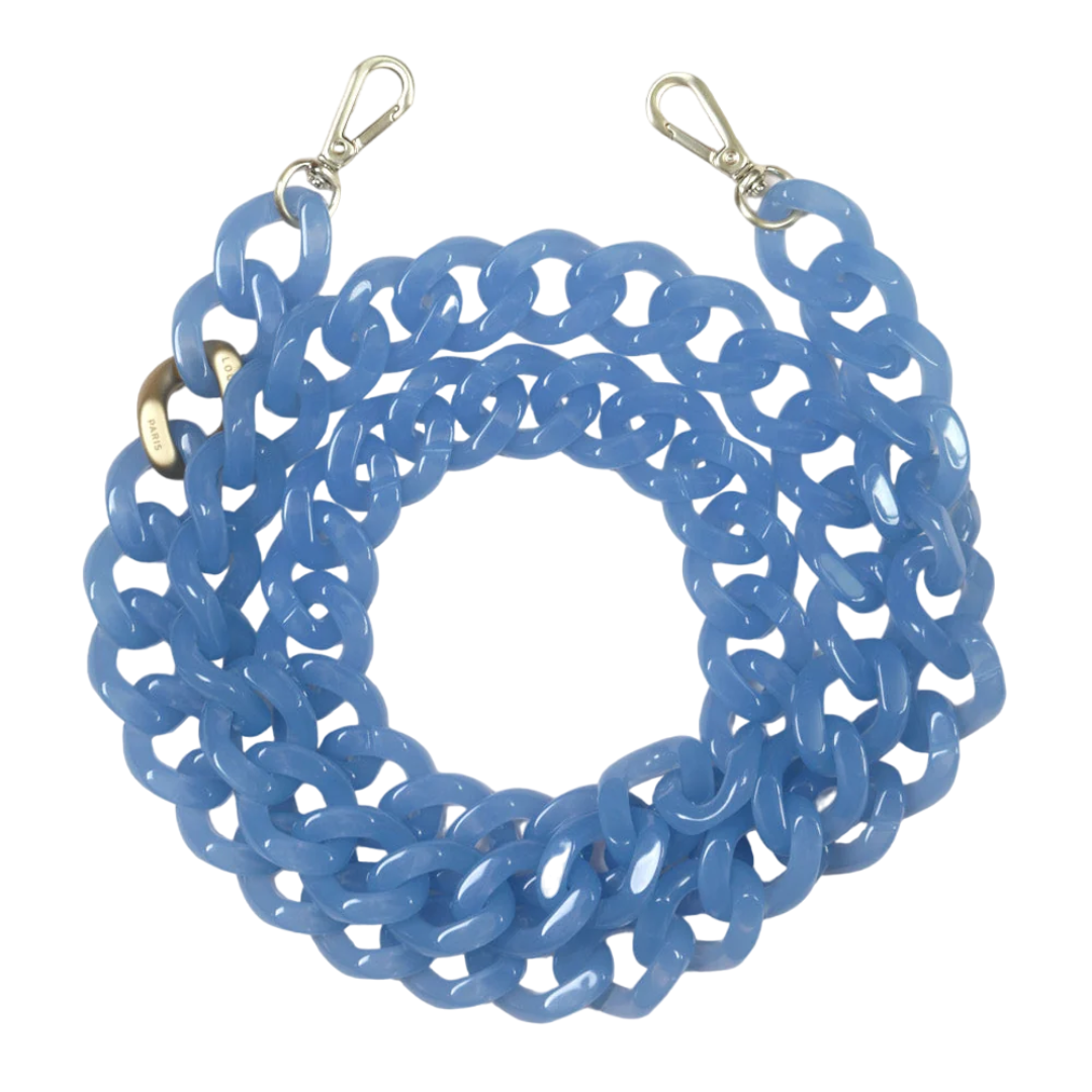 Chaîne de telephone bleu