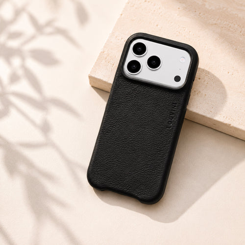 Leather iPhone Case with MagSafe MAX - Black