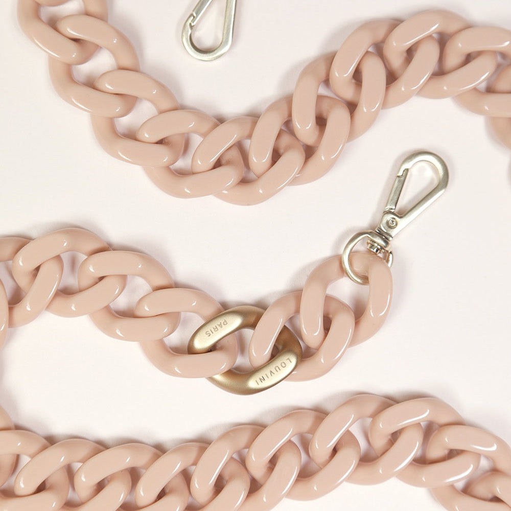 chaine telephone rose nude bandouliere
