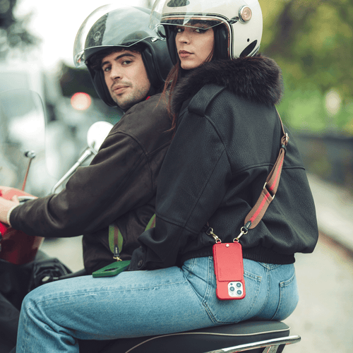 OLYMPE STRAP - Burgundy-Brown