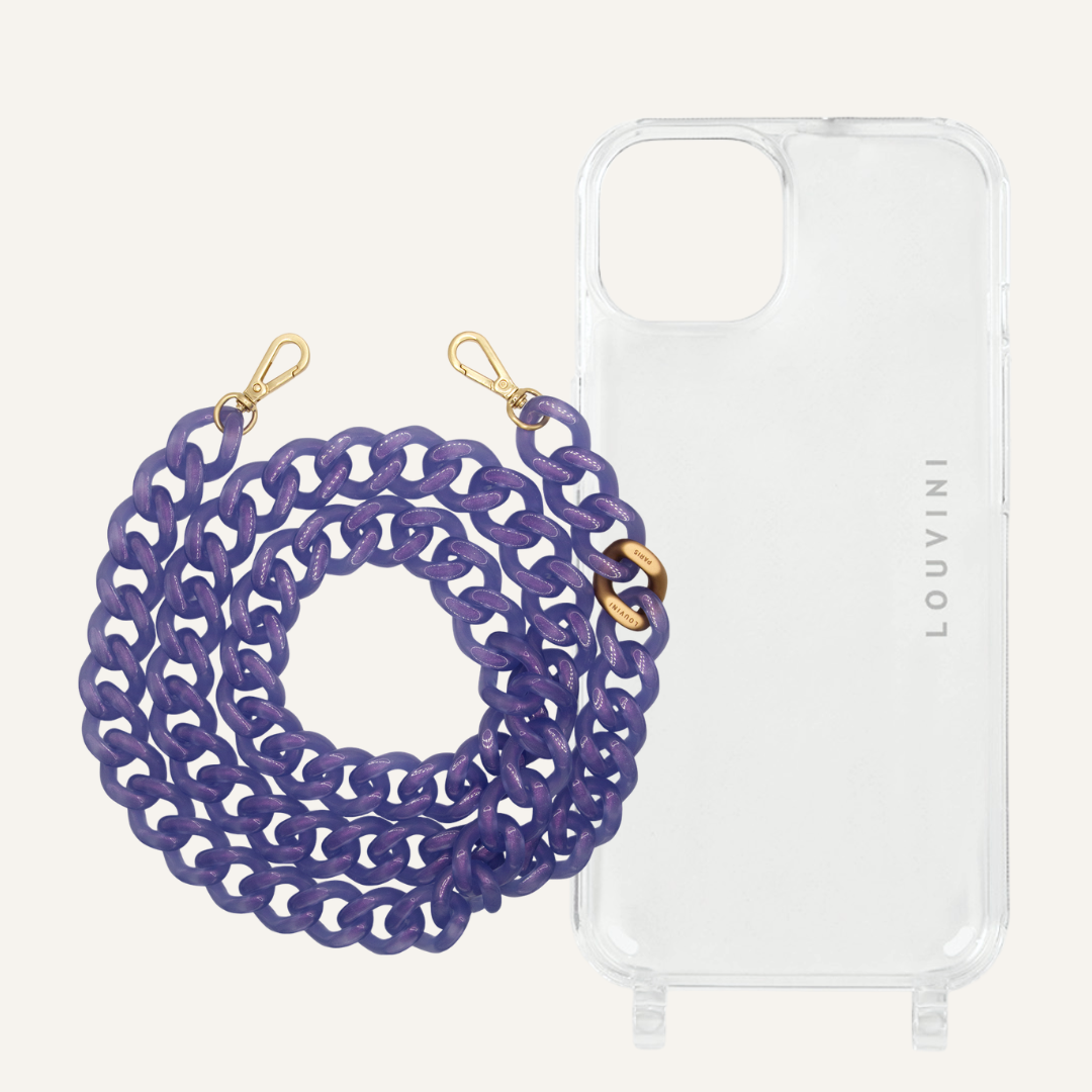 Charlie iPhone Case & Zoe Iced Mauve Chain