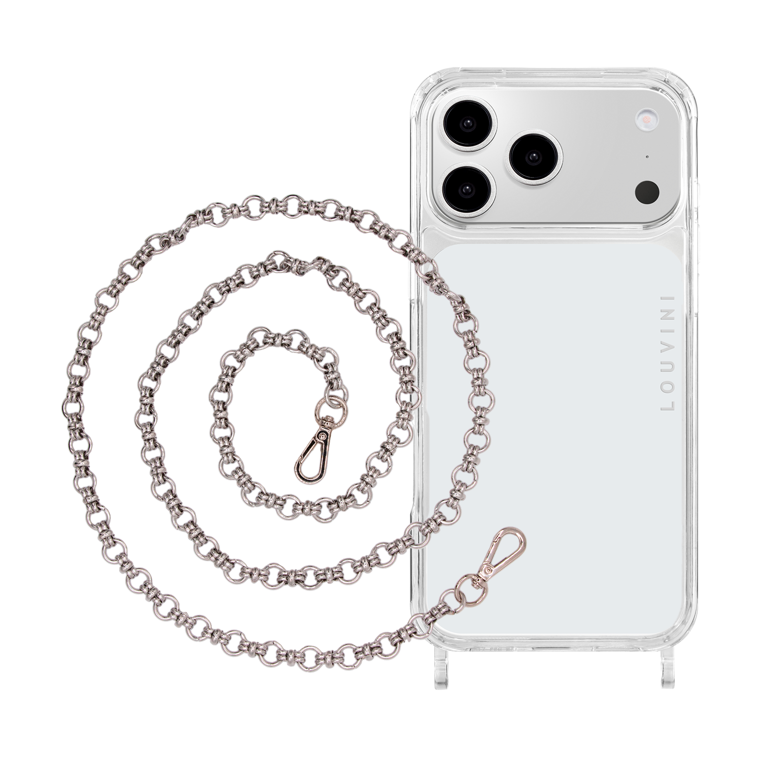 CHARLIE iPhone Case & BECKY Silver Chain