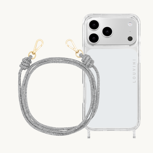 Transparent Iphone case & Silver Kim Cord 