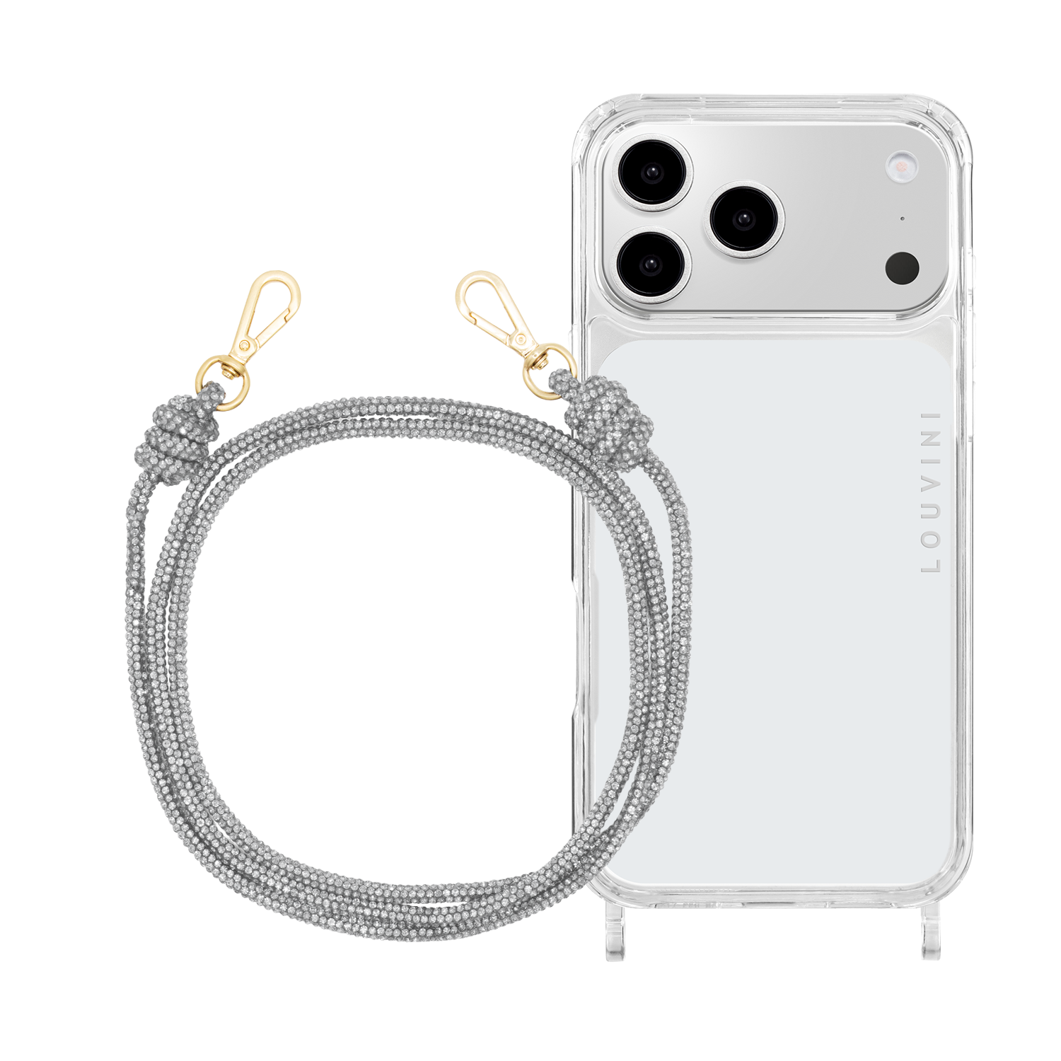 Transparent Iphone case & Silver Kim Cord 