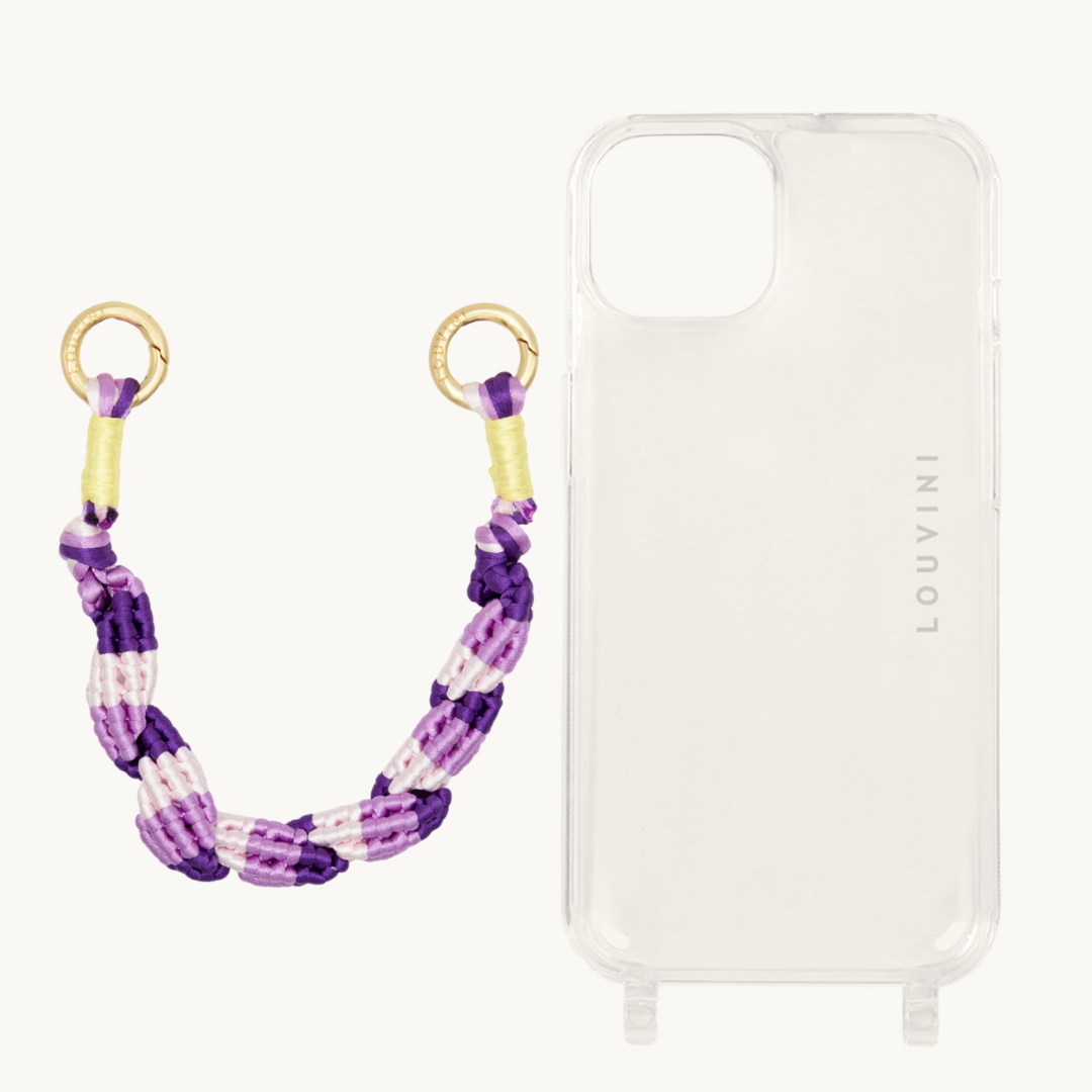 Charlie iPhone Case & LAYLA Purple Woven Cord