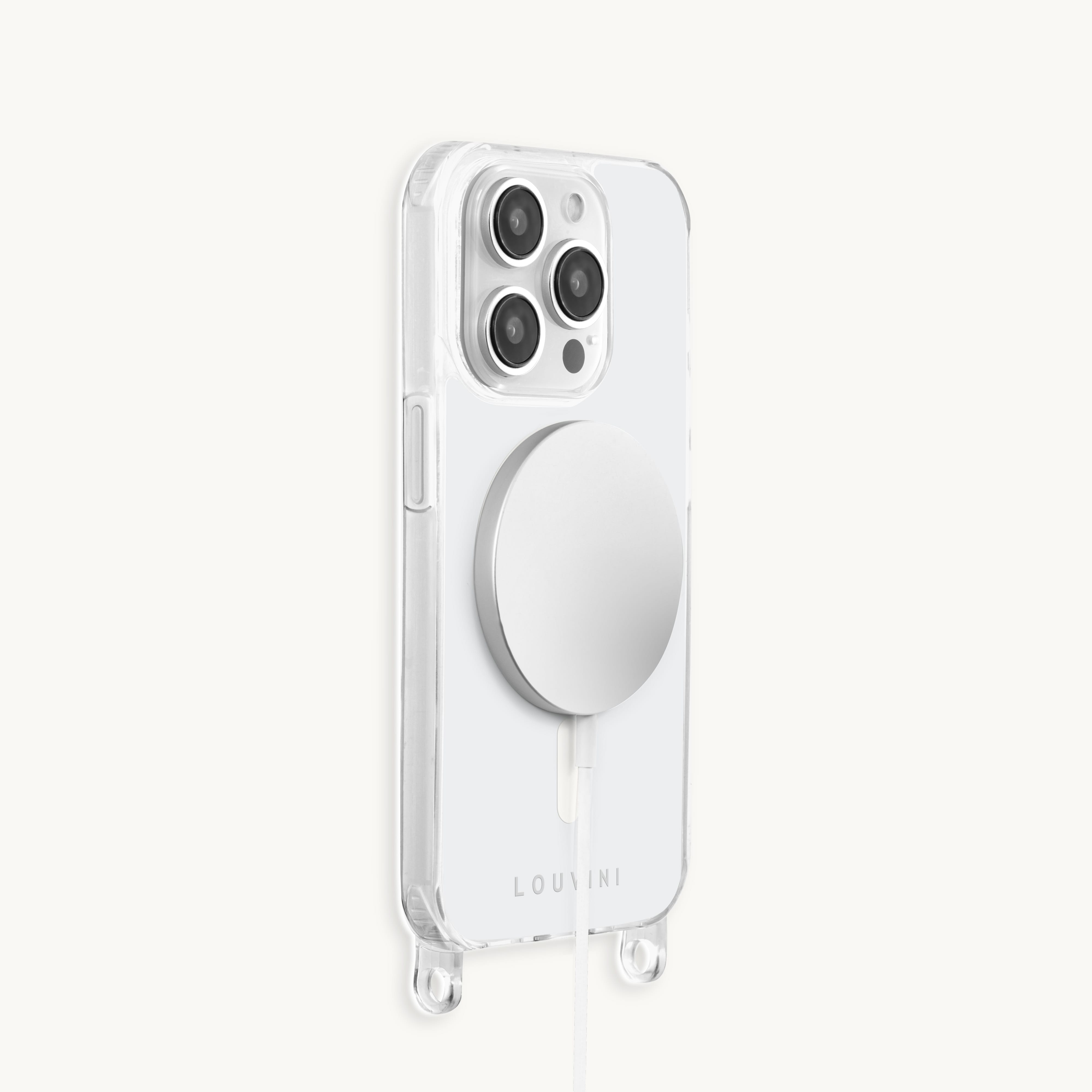 iPhone case with loops and MagSafe CHARLIE - Transparent