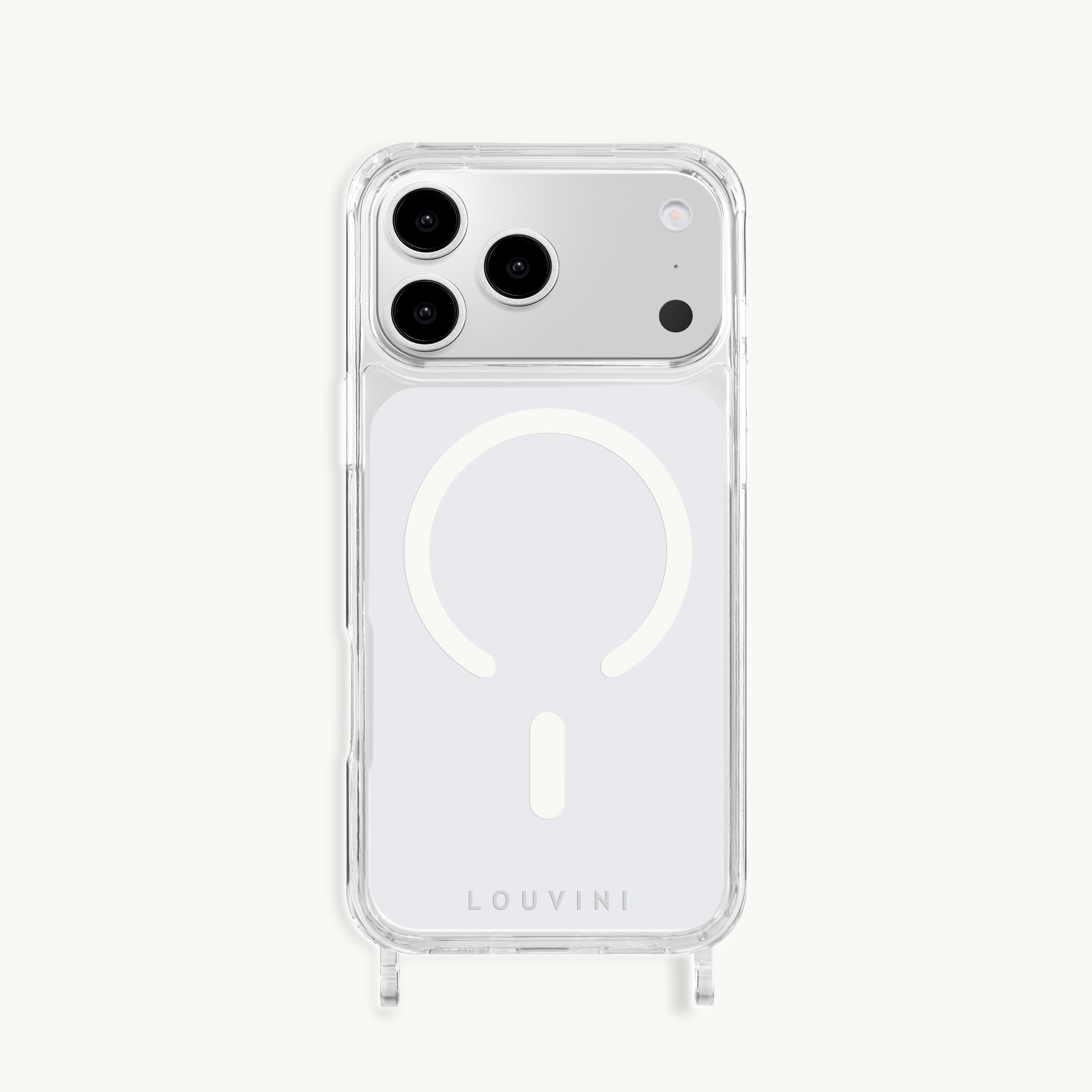 MagSafe iPhone case with loops Charlie -  Transparent