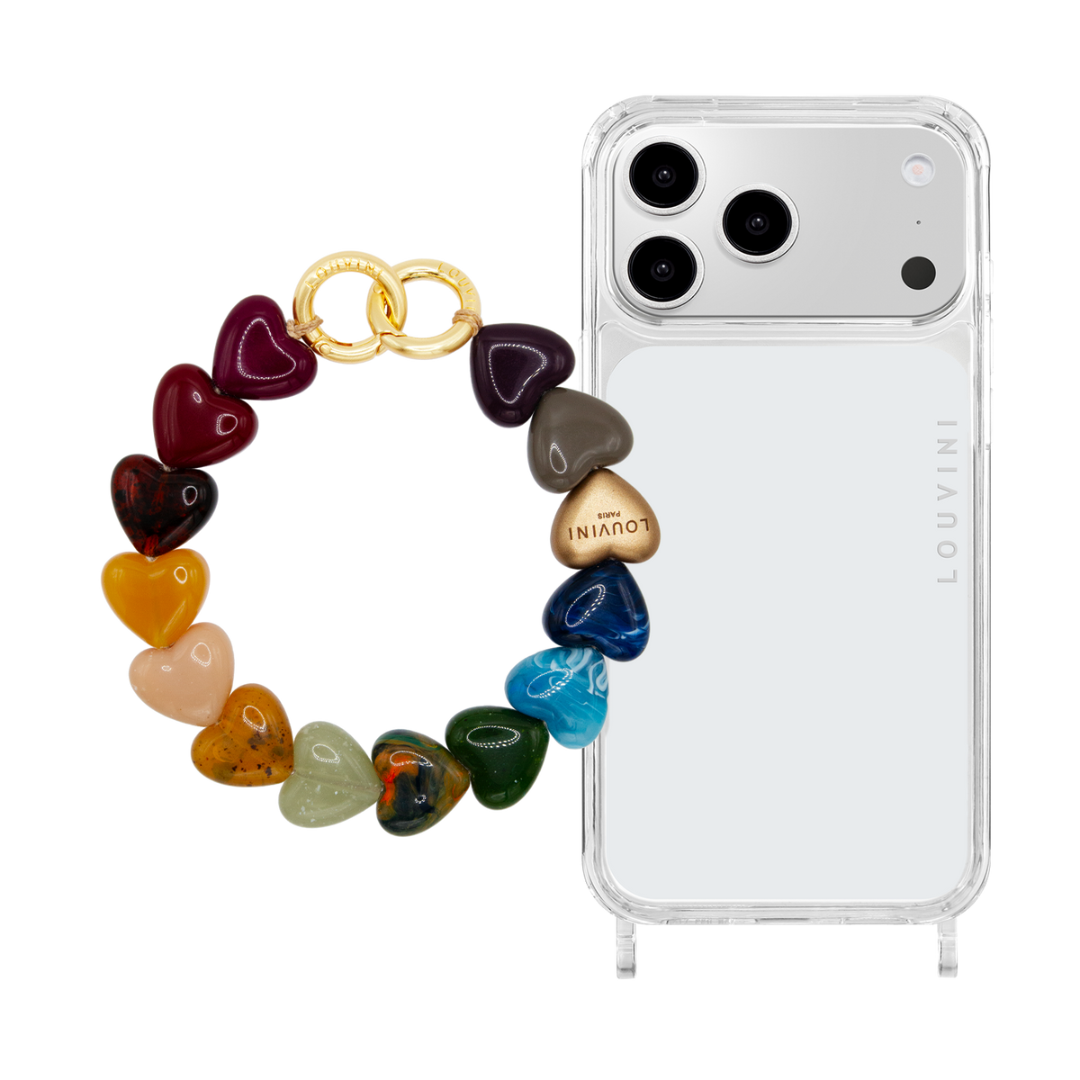 CHARLIE iPhone Case & Bracelet PETIT CUORE Multicolour