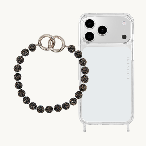CHARLIE iPhone Case & PETIT DAISY Silver Anthracite Bracelet