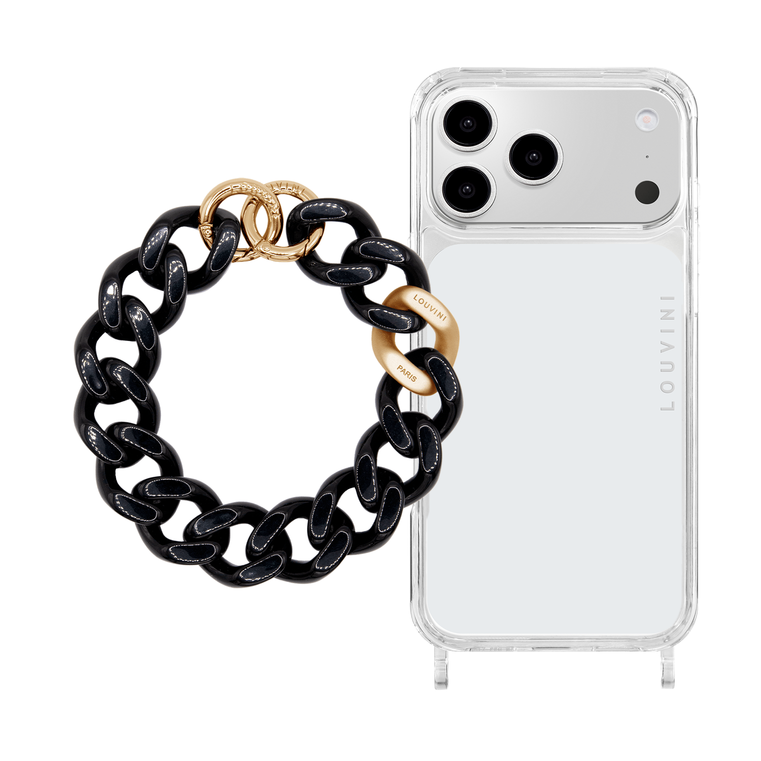 Charlie iPhone Case & Petit Zoe Black chain