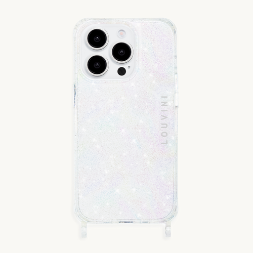 coque de téléphone transparente à paillettes pour iphone