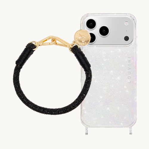 CHARLIE Sparkle iPhone Case & PETIT KIM Bracelet Black