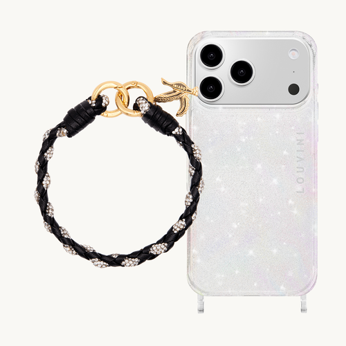 iPhone Case CHARLIE Sparkle & PETIT KYLIE Black bracelet