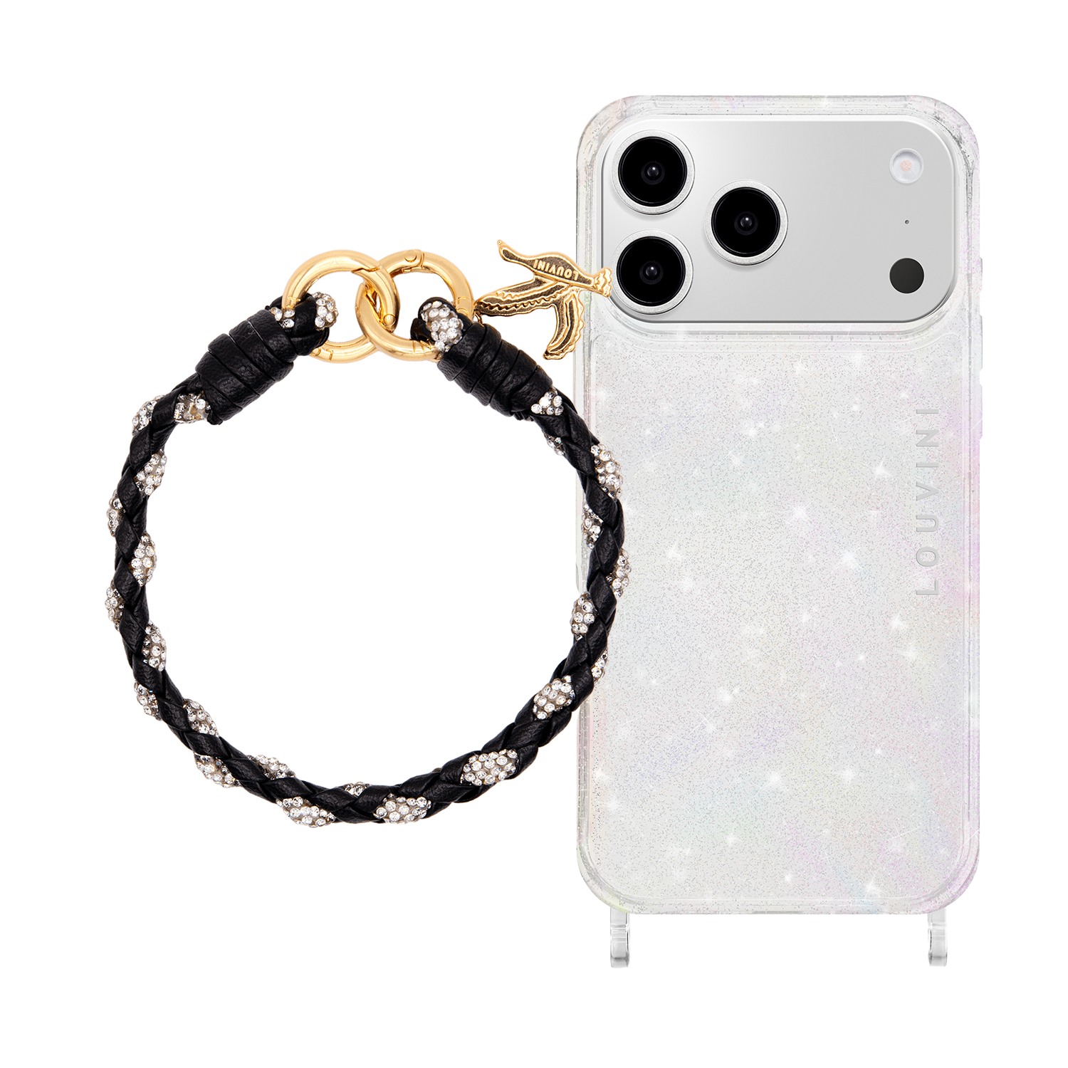 iPhone Case CHARLIE Sparkle & PETIT KYLIE Black bracelet