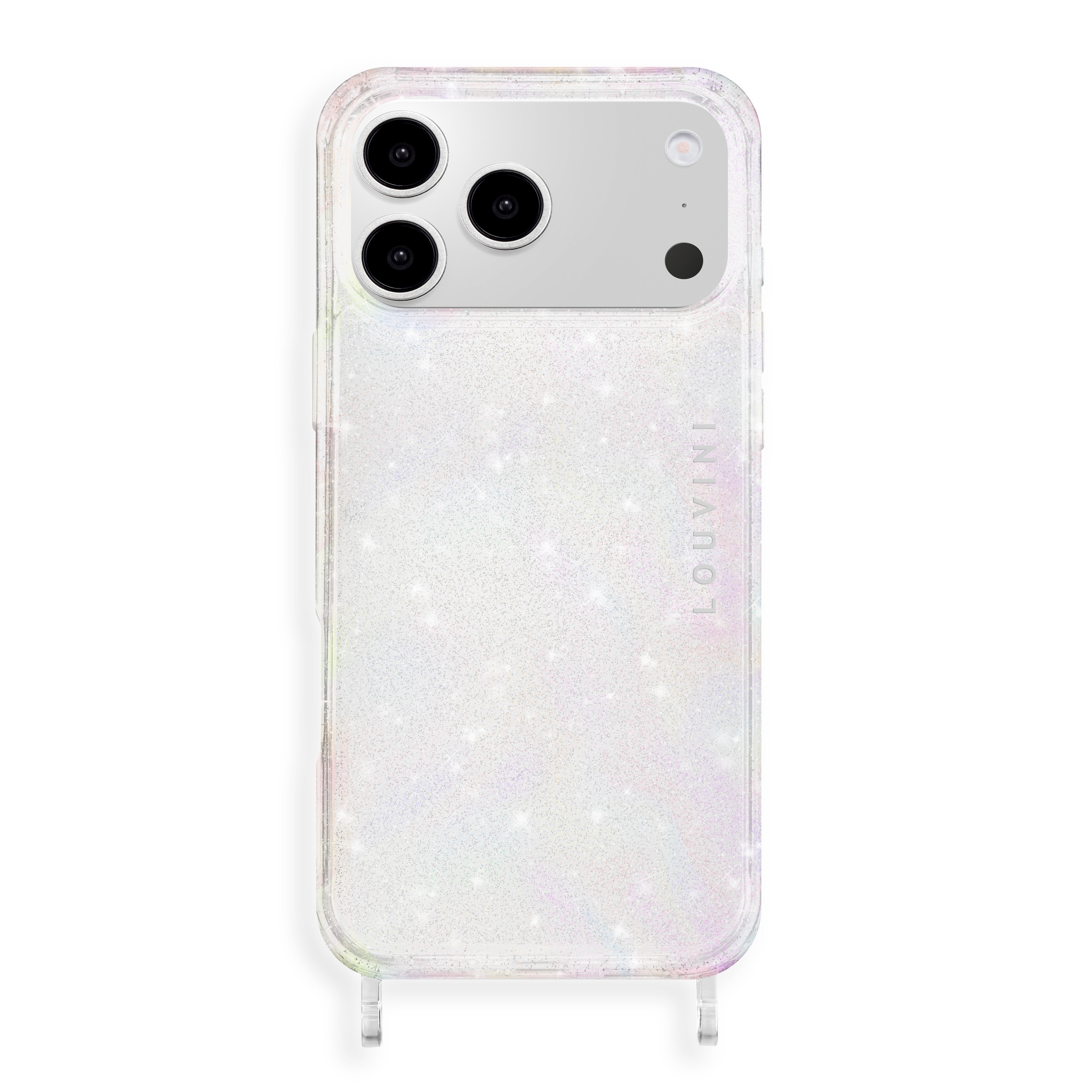 LOUVINI PARIS iPhone16Pro 透明ケース チェーン付 iPhone 16 Pro Cases | Stylish and Protective Covers